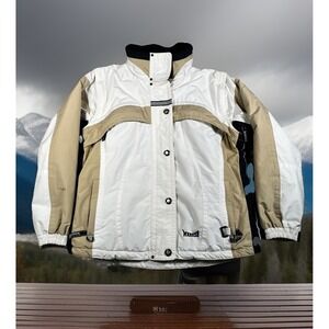 VTG MARKER 2002 Salt Lake Winter Olympics Jacket Women 10 Removable Sleeves/Hood